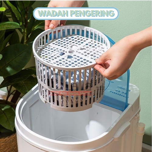 MESIN CUCI MINI WASHING MACHINE TRAVELLING HEMAT ENERGI 4.5kg TM-45288