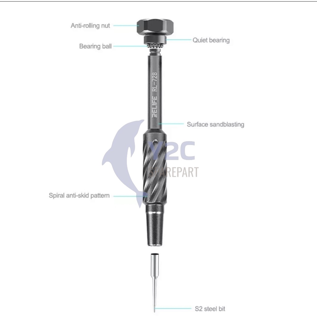 OBENG SATUAN RELIFE RL-728 / ALAT SERVIS SERVICE HP