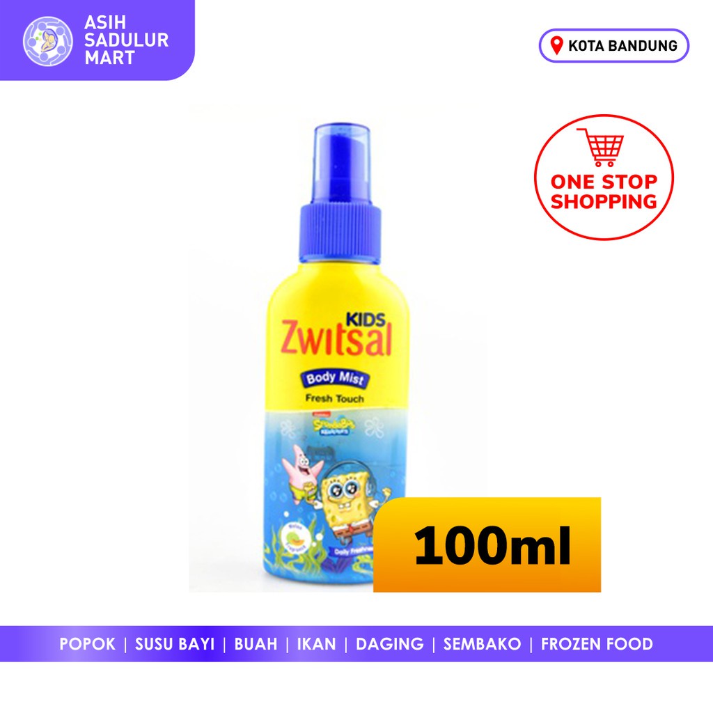 Zwitsal Kids Body Mist 100ml Fresh Touch Parfum Anak Promo Murah Bandung