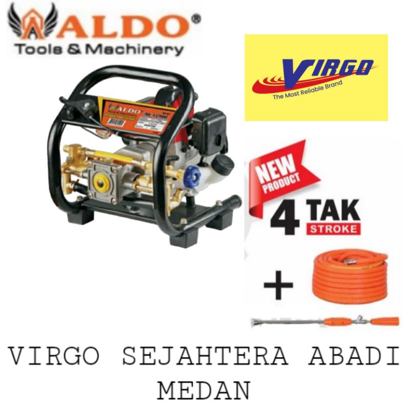 768-4 POWER PORTABLE SPRAYER 4 TAK 4 STROKE MESIN CUCI STEAM MOTOR MOBIL ALDO