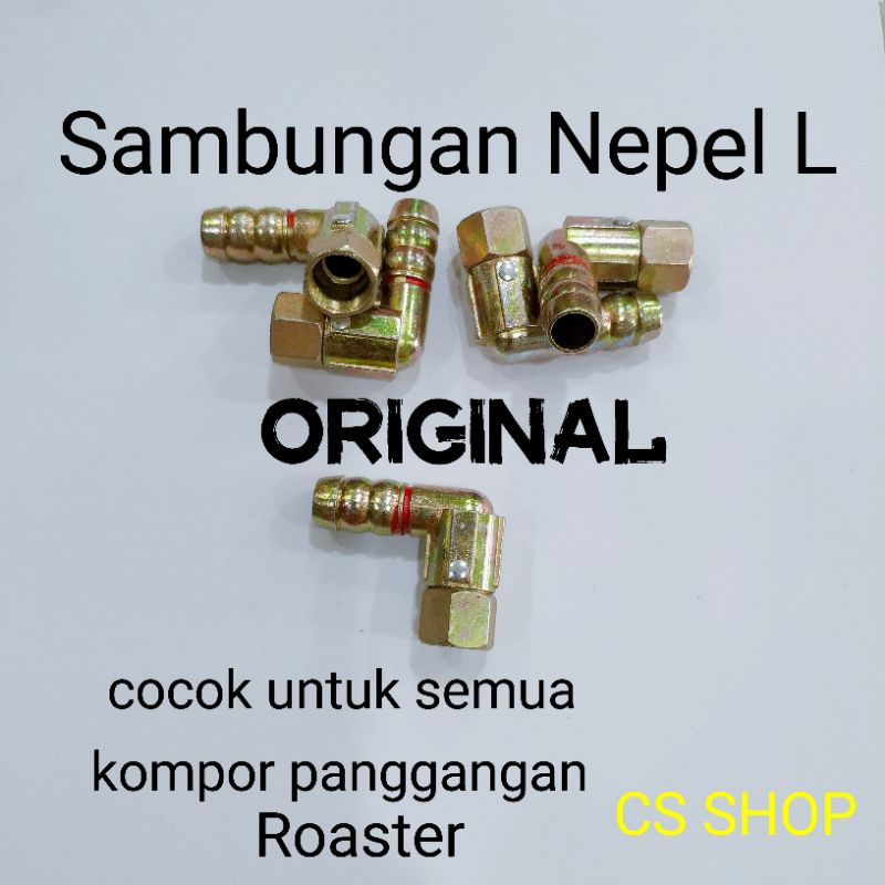 Nepel Sambungan L roaster/Sambungan L kompor panggangang Original