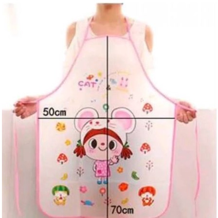 Celemek Apron motif karakter lucu waterproof C007