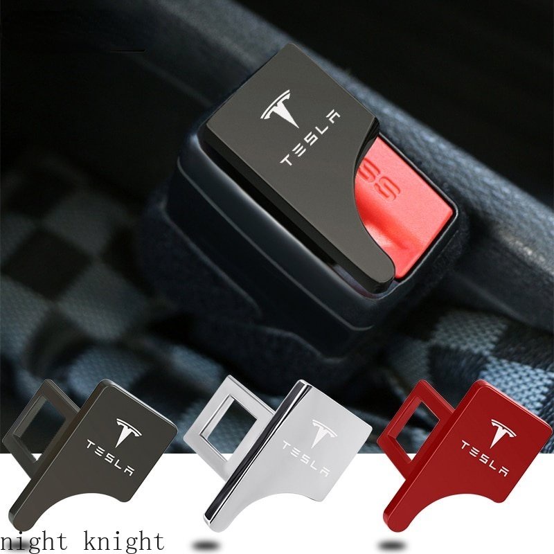 [new] Concealed Car Safety Buckle Clip Seat Belt Plug Untuk Tesla Model 3y S X