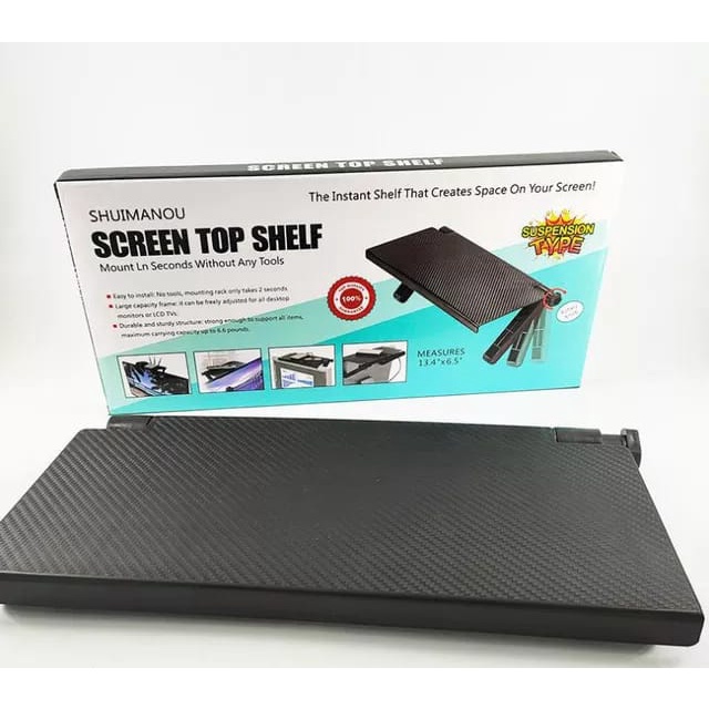 Rak tv Atas Rak komputer Atas Braket Penyimpanan Remote Set Top Box Dll Screen Top Shelf