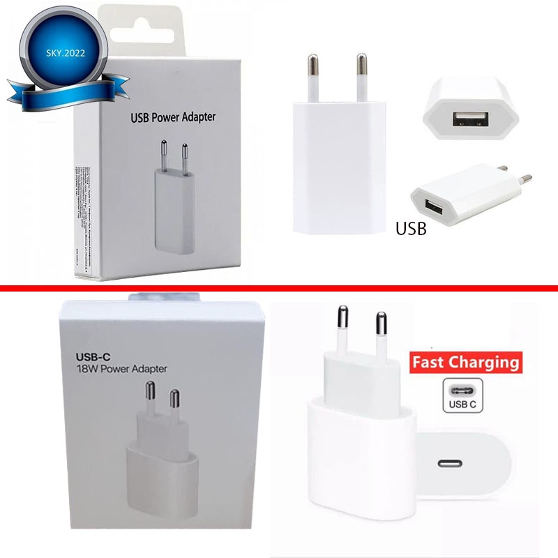 Batok Adaptor Charger 3A PD Fast Charging Original For IP