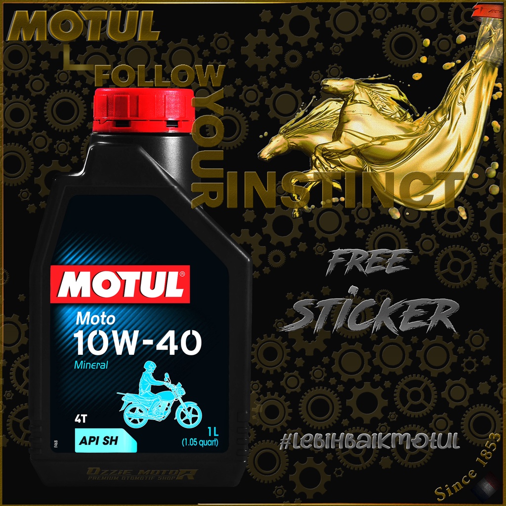 MOTUL MOTO 10W40 1L OLI MOTOR IMPORT ORIGINAL