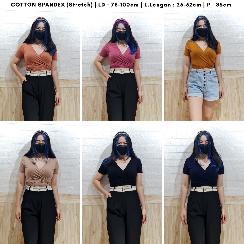 4697 tursda spandex crop top