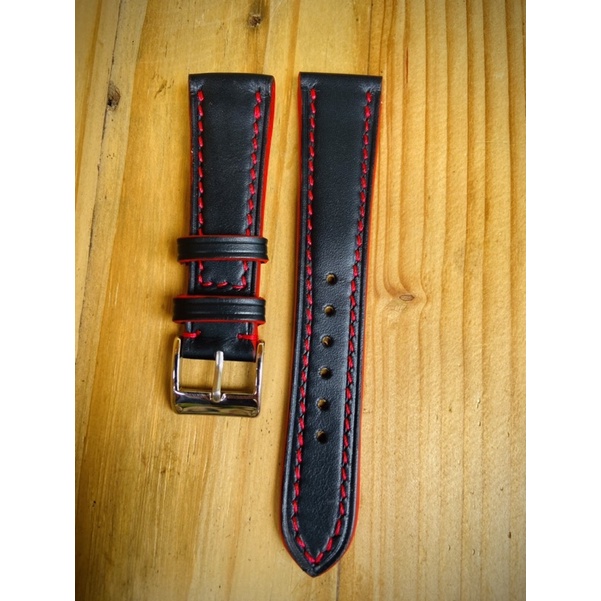 Jual strap jam tangan pria kulit asli 22mm Shopee Indonesia