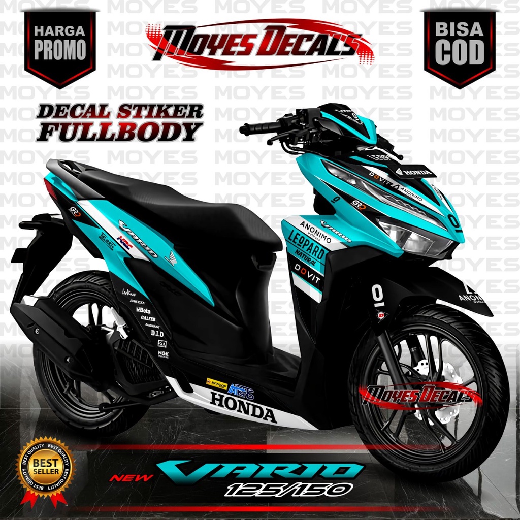 Decal Vario 125 new 2023 Bunglon Sticker decal striping fullbody honda vario 125 new 2023 Bunglon - 