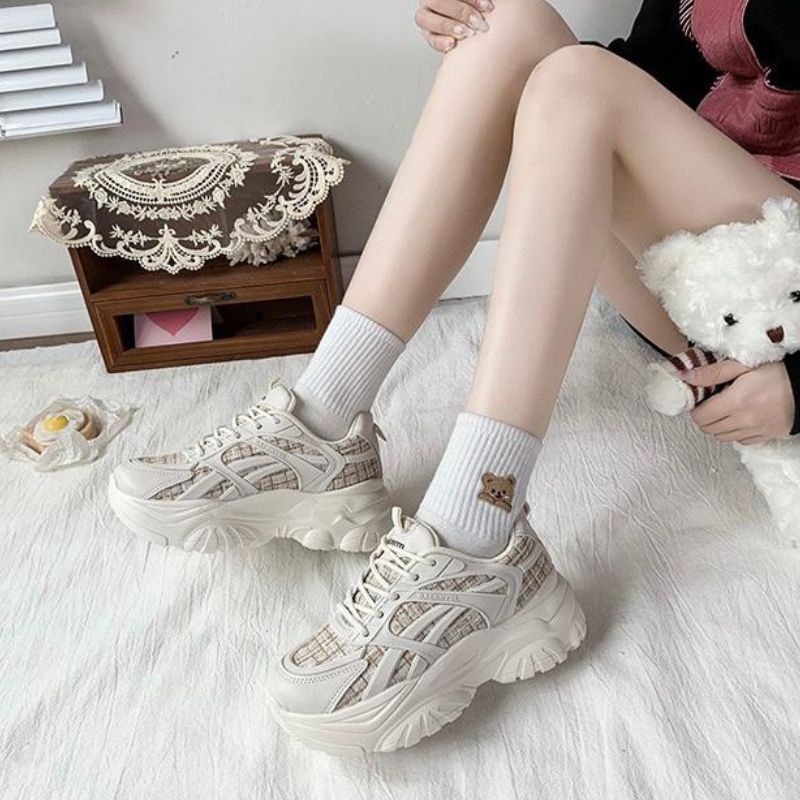 RYX - Roboto BNY Sepatu Sneakers Tali Wanita Fashion Casual / Olahraga - Ori Import