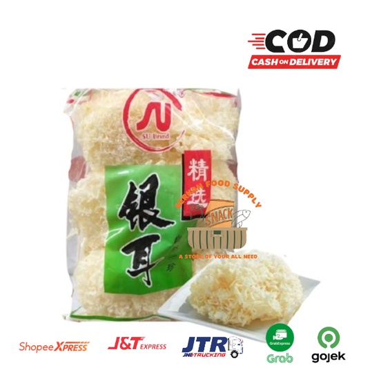 

Jamur Putih / white fungus 500gr SU Brand Premium / Bai Mu Er SU Brand