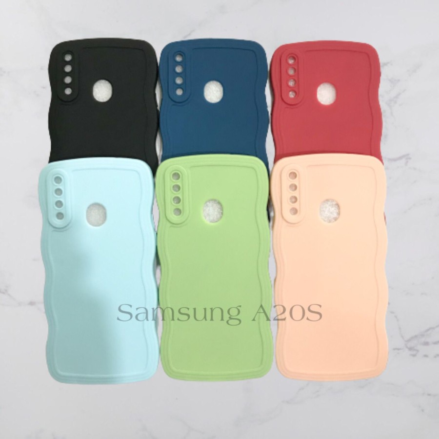 CASE SAMSUNG A20S - SOFTCASE SILIKON GELOMBANG WAVY PRO CAMERA - GA