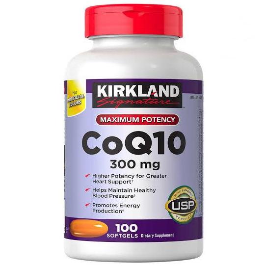 Kirkland CoQ10 300 mg Coenzyme Co Q10 300mg, 100 Softgels