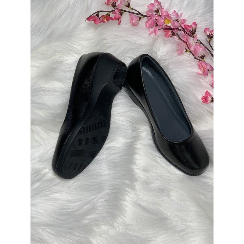 [Bisa COD]Sepatu Pantofel Wanita Hitam untuk acara formal atau kantoran