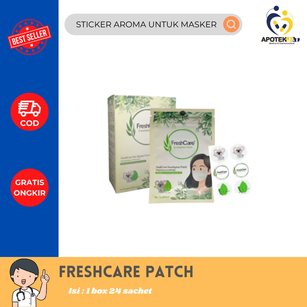 Freshcare Eucalyptus patch isi 12 Fresh care stiker masker