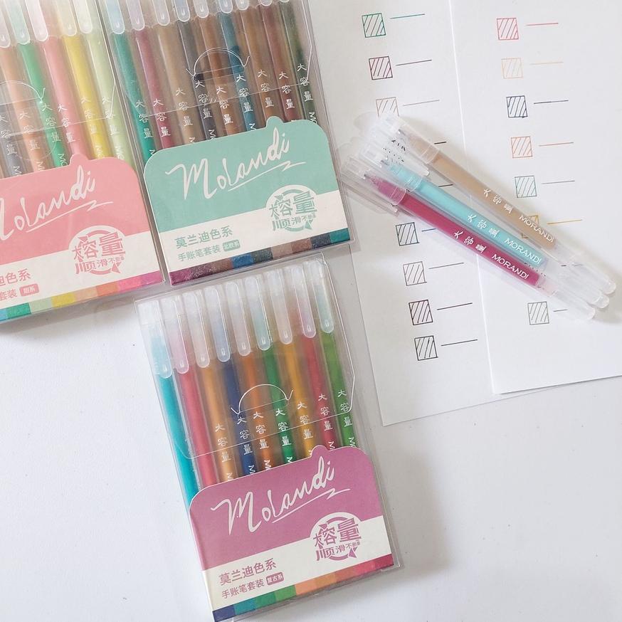 

KBUD✧ Morandi Real Colors Gel Pen Set 9pc 0.5mm | Colour Pen | Pulpen Warna Warni Barang Terlaris