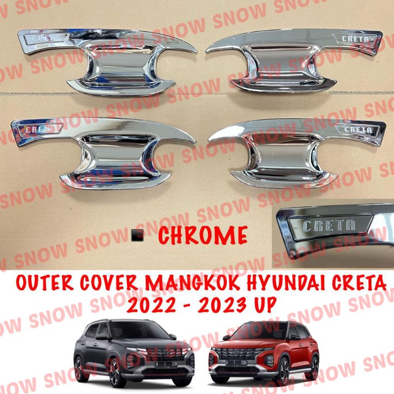 Outer Cover Mangkok Hyundai Creta 2022 2023 Hitam Chrome