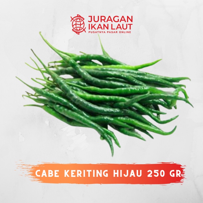 

Cabe Keriting Hijau Segar Berkualitas - 250 Gram