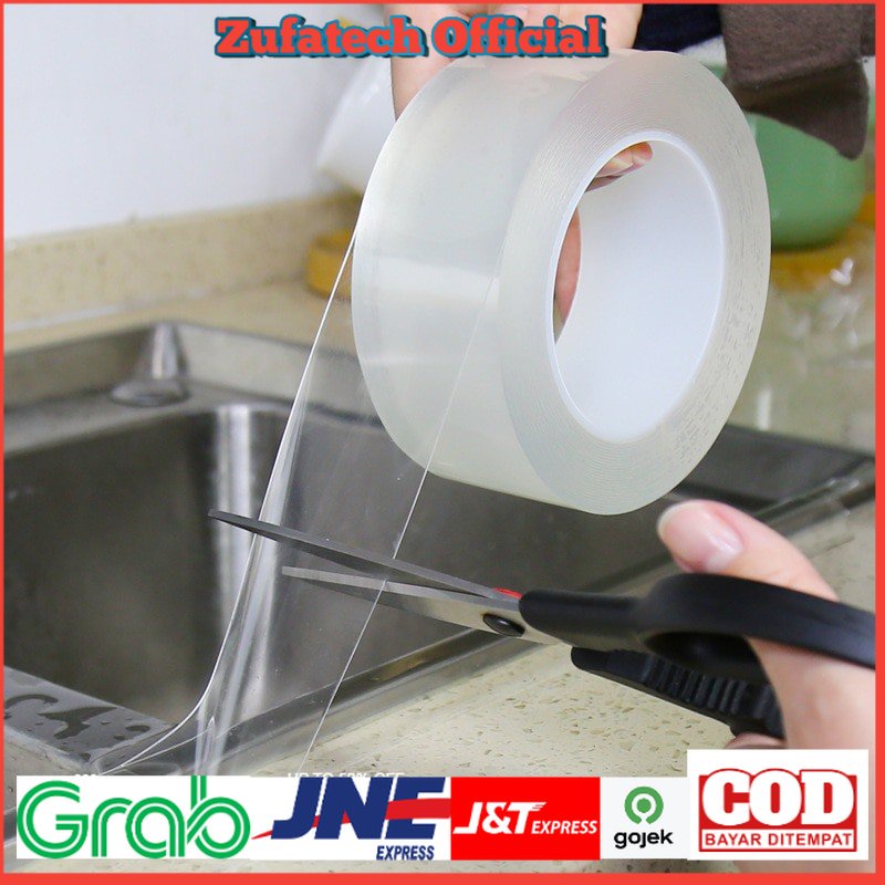 Lakban Waterproof Dapur Kitchen Sink Seal Tape 0.8x50mm 3 Meter  - Transparent