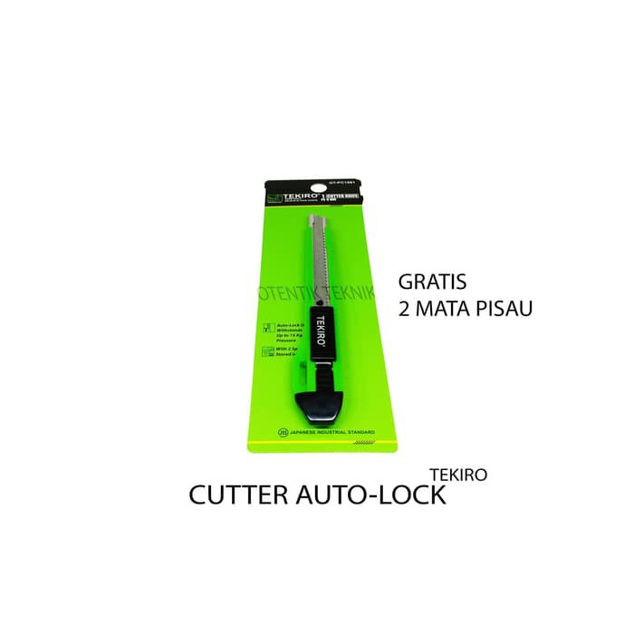 

TEKIRO cutter KNIFE SMALL 9MM AUTOLOCK - PISAU KATER KECIL 9 MM
