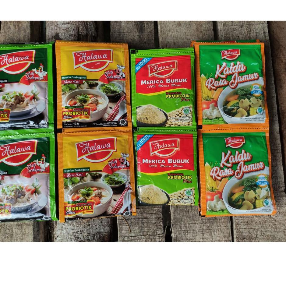 

ゐ Halawa Penyedap Rasa Organik | Bumbu Halawa plus Probiotik | Kaldu Alami Rasa Jamur Rasa Ayam & Sapi ㅹ