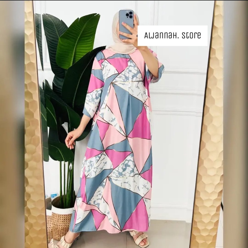 Daster Gamis Semata Kaki / Long Daster Lengan 3/4 / Daster sematakaki busui / Daster tangan / Daster rayon busui