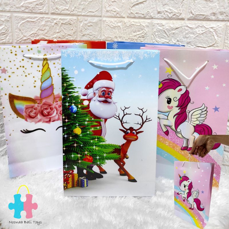 

Paper Bag Gift Bag Tas Kado Natal Unicorn