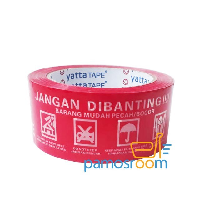 

YATTA FRAGILE TAPE 2 INCH / LAKBAN JANGAN DIBANTING 48MM