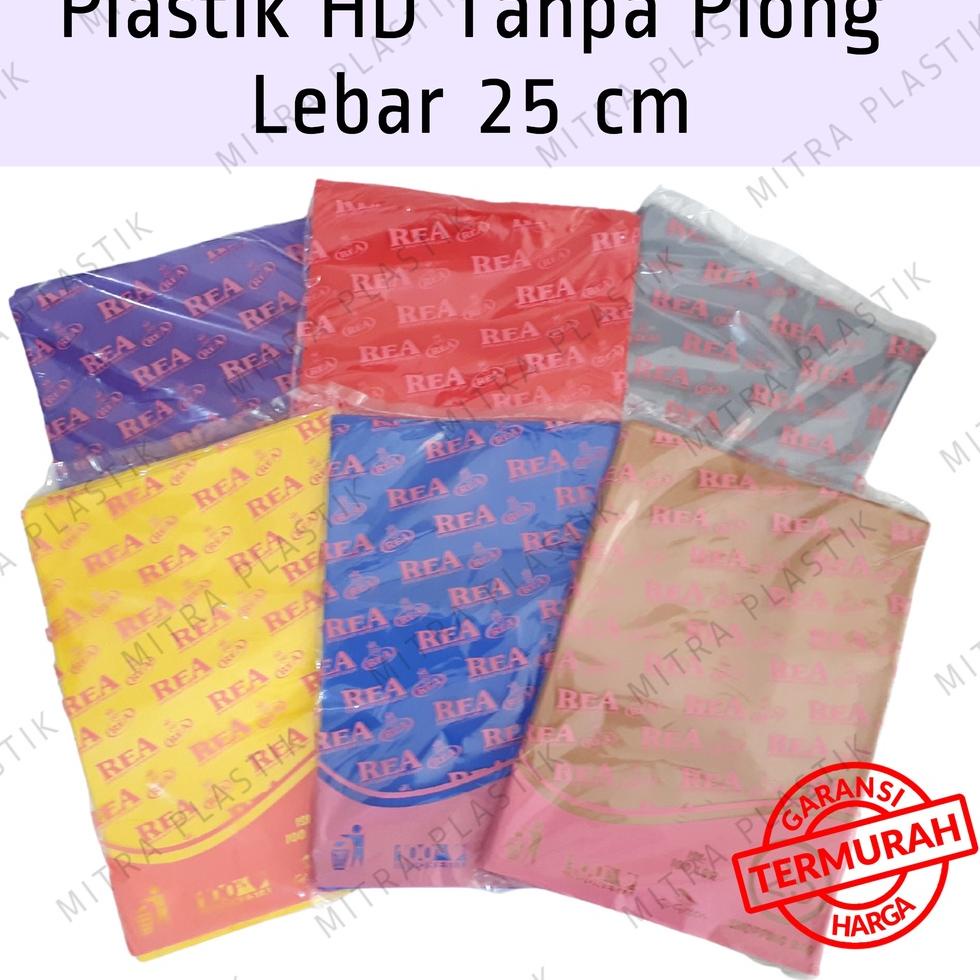 HOT ITEM ニ Plastik HD Tanpa Plong 25x35 REA Kantong Kresek Packing Online Shop Shopping Bag Tebal Silver ◈