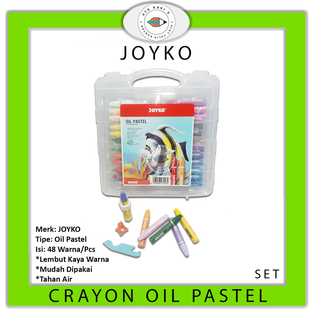 

JOYKO - Krayon 48 Warna - Crayon Oil Pastel 48 color - Set