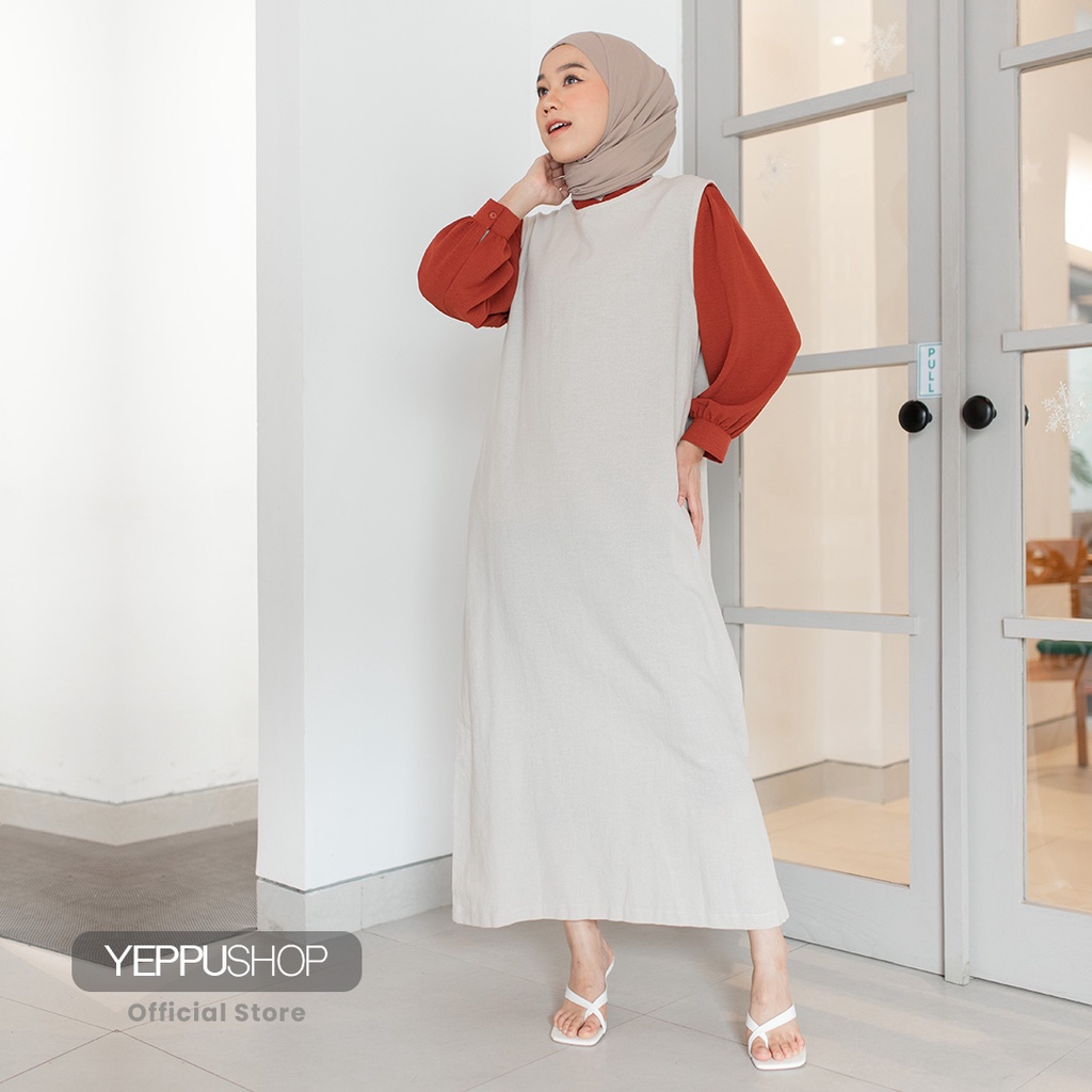 Yeina Sleeveles Dress | Basic Dress Casual [YEPPUOUTFIT]