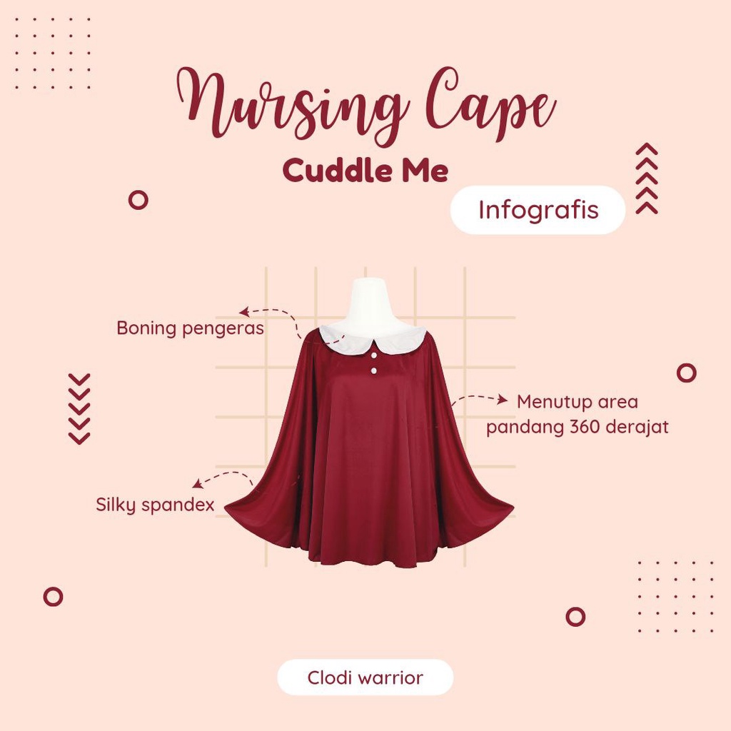 CUDDLE ME NURSING CAPE Apron baju ibu menyusui