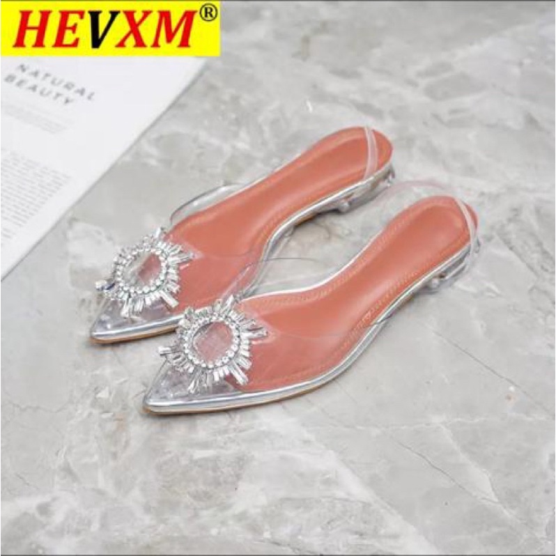 heels / hels / hils transparan sepatu wanita an05