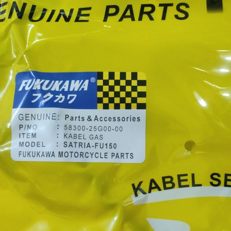 kabel gas satria fu 150 fukukawa