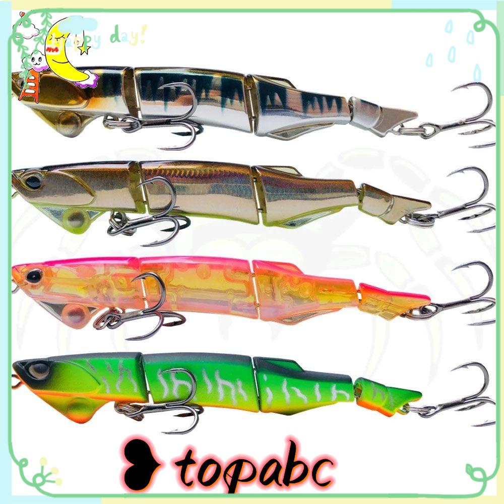 Top 1Pcs Multi Jointed Lure 90mm 6.8g Luya Aksesoris Mancing Tackle Mengambang Swimbait