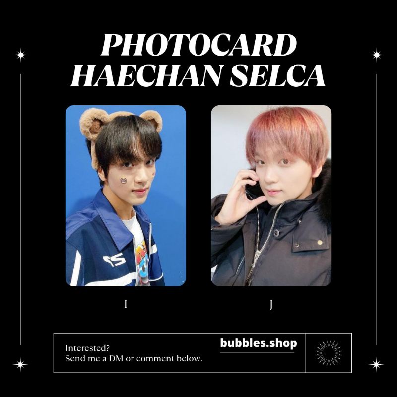 PHOTOCARD UNOFFICIAL HAECHAN NCT SELCA