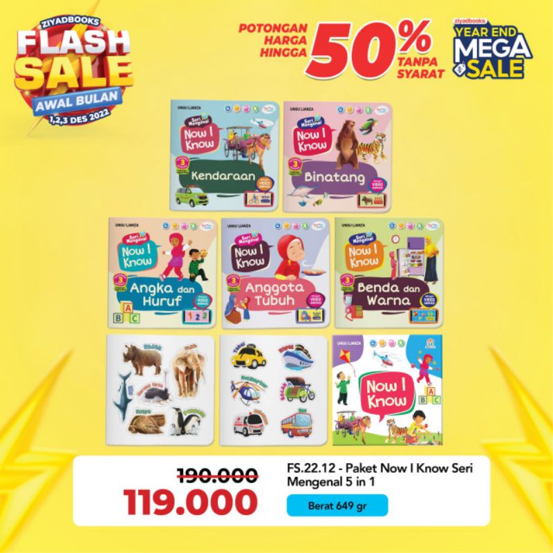 

Paket NOW I KNOW SERI MENGENAL 5in1