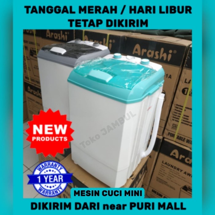 Mesin Cuci Mini Portable 4,5 kg Arashi