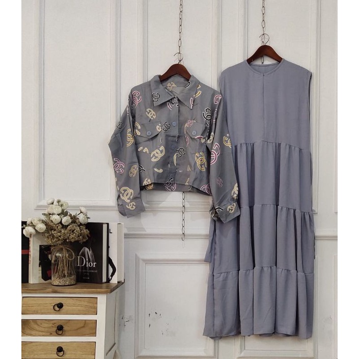 GAMIS 2IN1 GG//Matt.Inner Crinkle Airflow//Matt.Outer syakila//ld 100,Ld.110cm