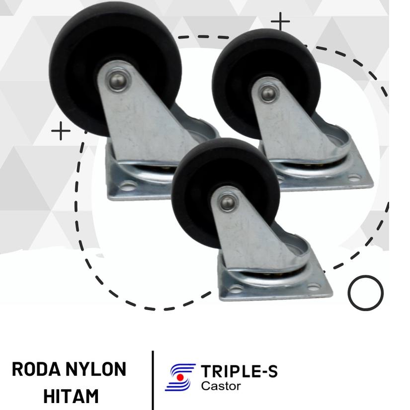Ready Terpopuler Roda Troli 5 inch Roda Karet 5 inch Roda Etalase 5 inch Roda Troly Triple S