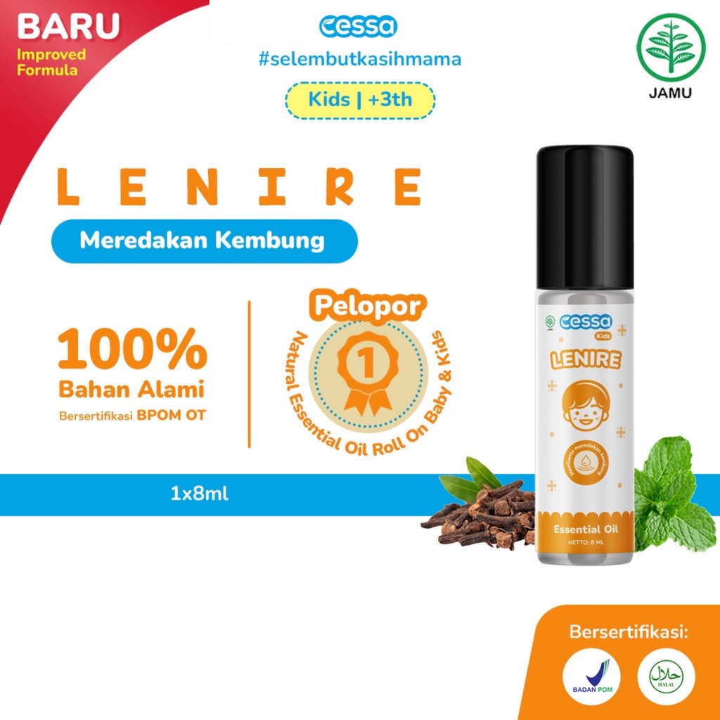 Cessa Kids Lenire Essential Oil 8ML Meredakan Kembung Anak