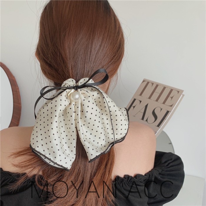 Caliloops Scrunchies Karet Ikat Rambut Korea Dewasa Wanita Pita Akari