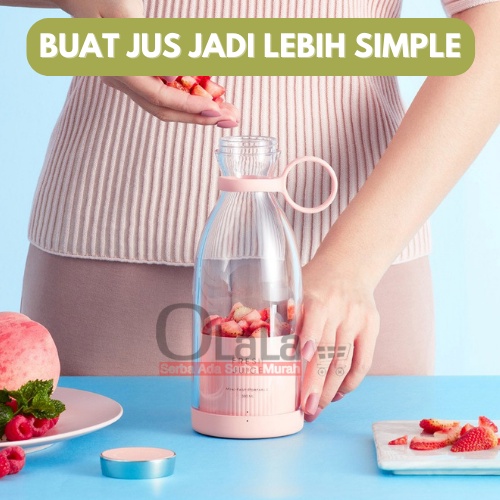 BLENDER PORTABLE JUICER BOTOL TRAVEL MULTIFUNGSI OLL-A578 420ML