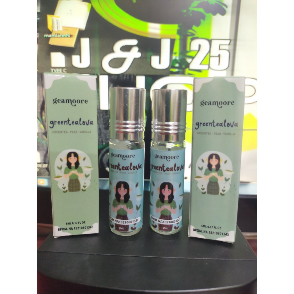 Geamoore Greentea lova Parfum Wanita Addicted Series EDP - 6 ML