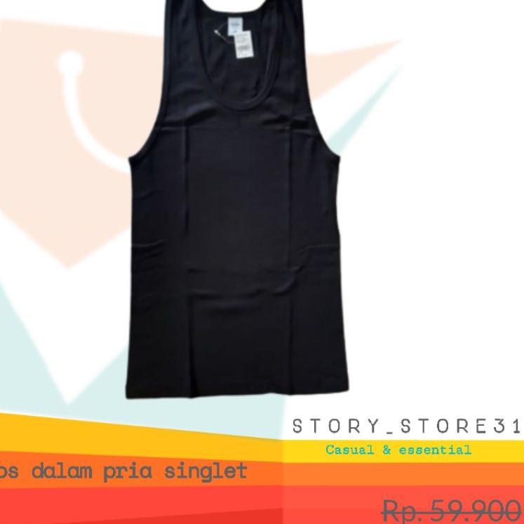 KAOS DALAM PRIA SINGLET COLE ESSENTIAL (KODE 9078)