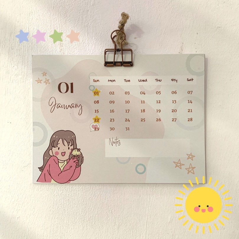 

Kalender Dinding 2024 Aesthetic | Korean Kalender 2024 Meja Ukuran Besar Jumbo 3