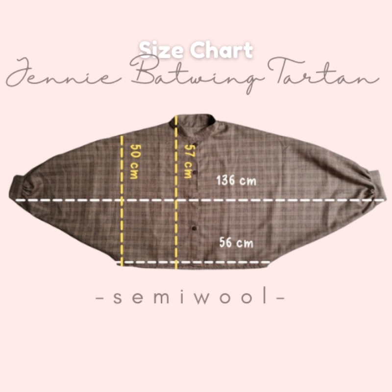 JENNIE BATWING TARTAN OVERSIZE CROP GRIDY SEMIWOOL FLANEL // KEMEJA OUTER BATWING OVERSIZE