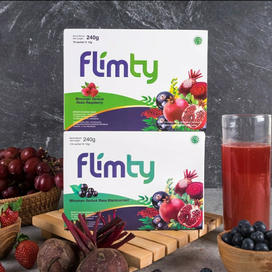 Promo !!! [COD] 1 Box Flimty Fiber(16 sachet) - Anti Oksidan