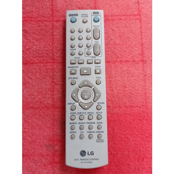 REMOT DVD PLAYER LG seri 6711R1P070L ORIGINAL ASLI