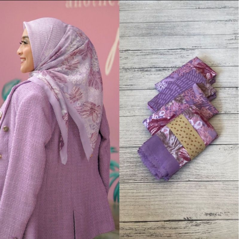 SEGIEMPAT DENAY MOTIF SAKURA||VOAL PREMIUM||TERBARU